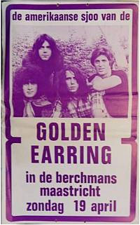 Golden Earring show poster April 19, 1970 Maastricht - Berchmans Sociëteit